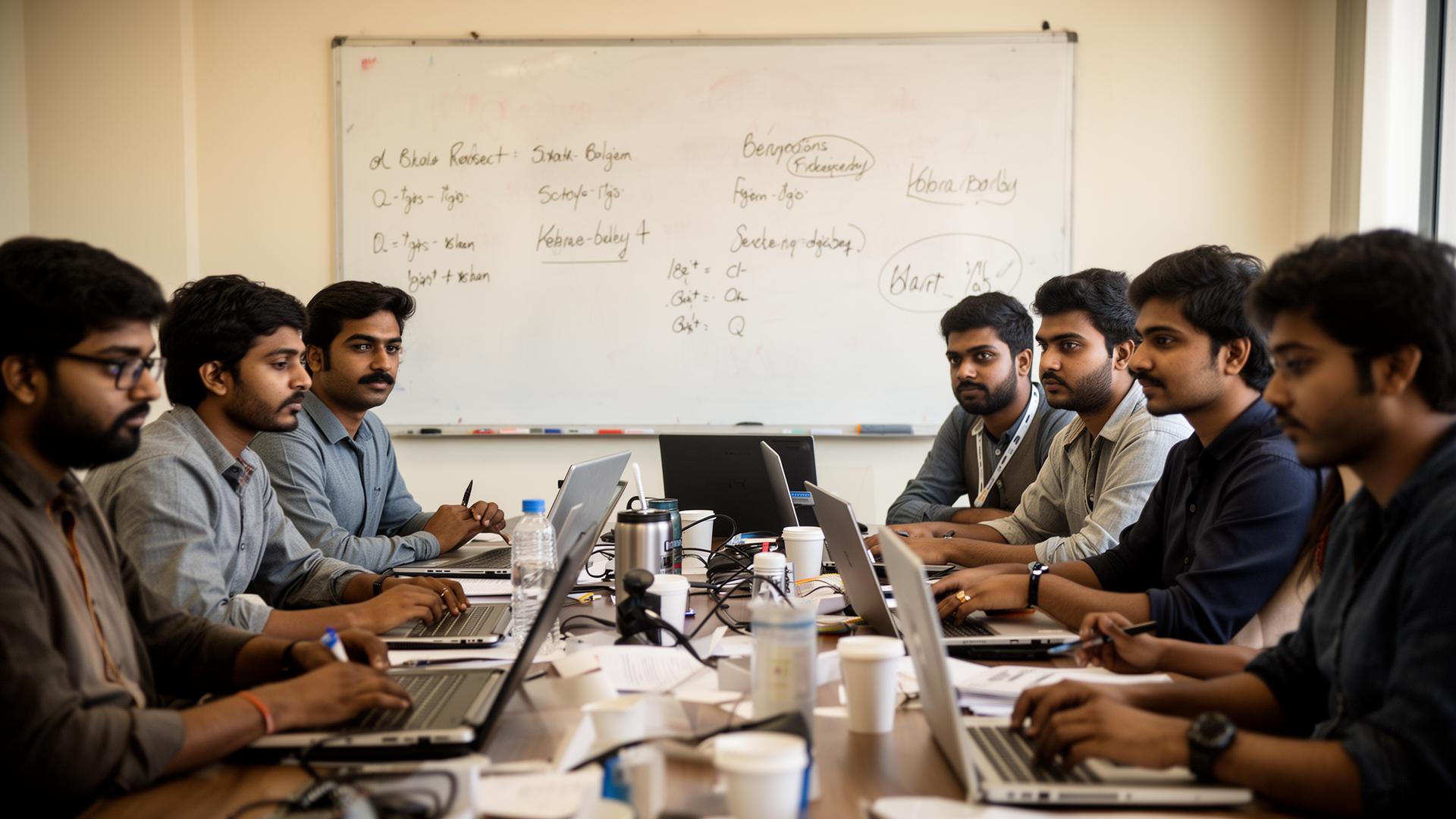 Infonity Group operations team collaborating in a Kathmandu office
