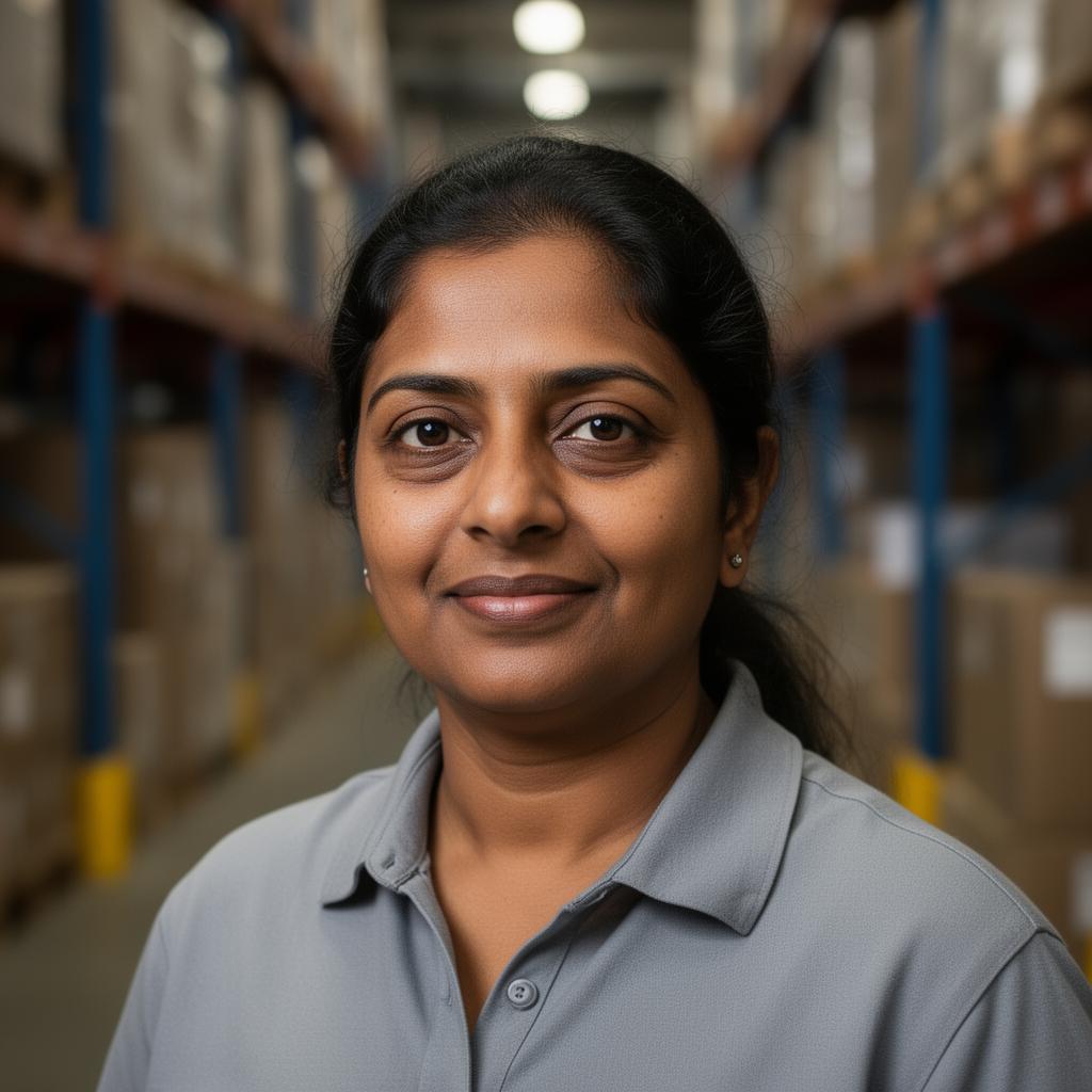 Portrait of Anita, Warehouse Manager