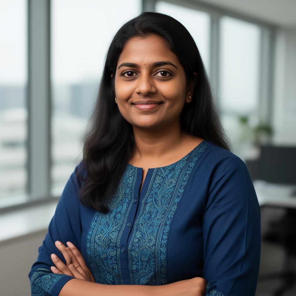 Portrait of Priya, HR & Operations Manager